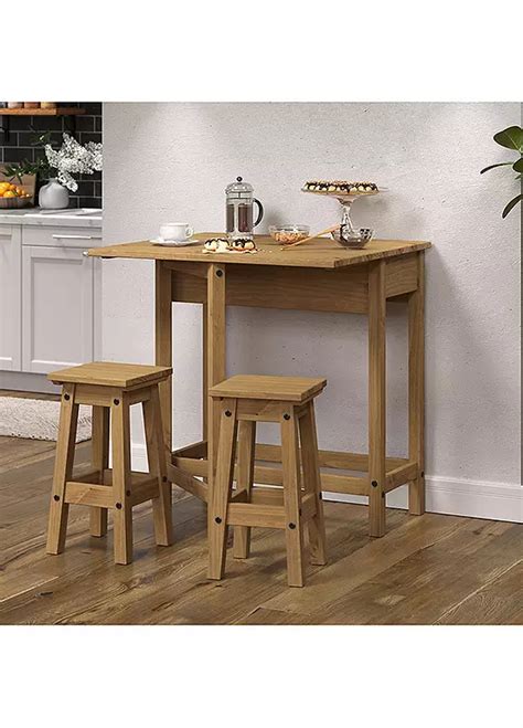 Breakfast Drop Leaf Table With Stools