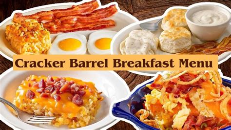 breakfast menu at cracker barrel