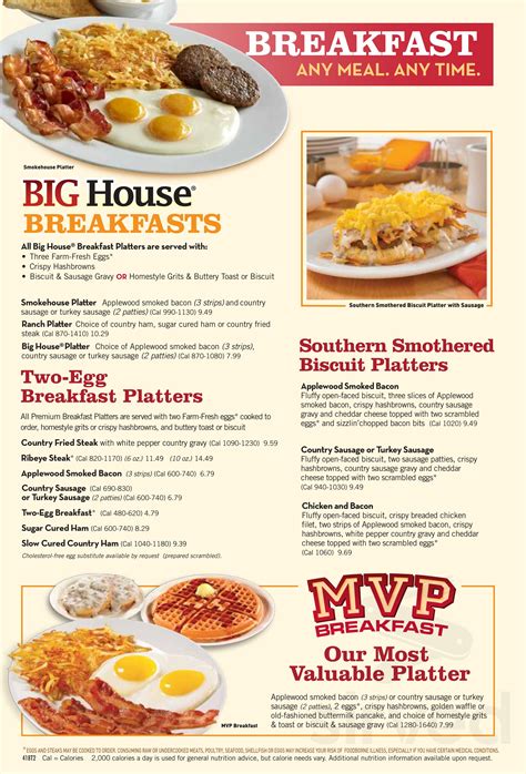 Breakfast Menu At Huddle House