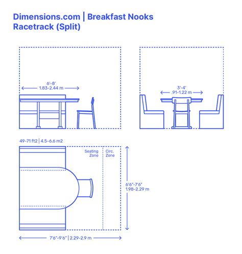 Breakfast Nook Seating Dimensions