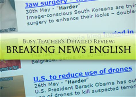 breaking news english listening level 1