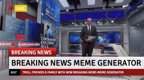 breaking news generator meme