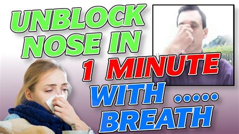 breathing exercise for blocked nose