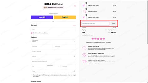 breeze balm discount code