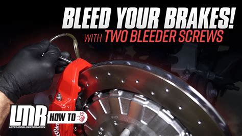 Brembo Caliper Bleeding Procedure