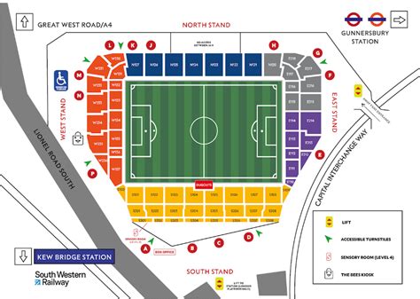 brentford fc stadium map