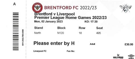 brentford tickets 2023