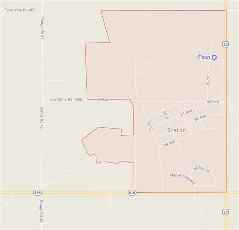 Breton Alberta On Map