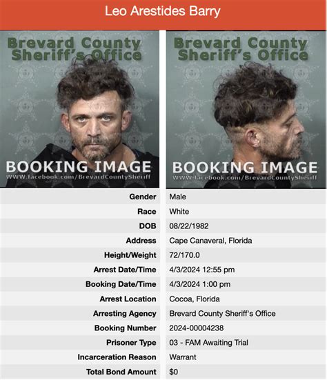 brevard county arrest today