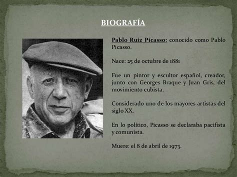 breve vida de pablo picasso