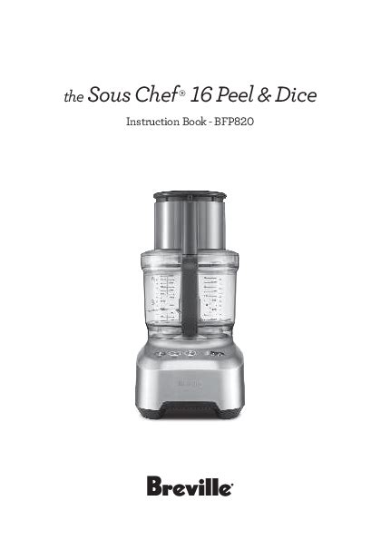 Breville Food Processor Instructions