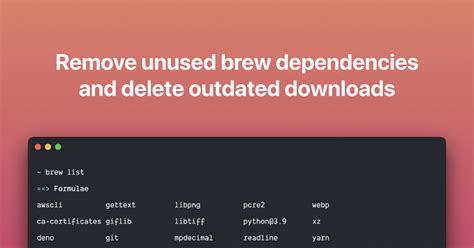 Brew Clear Download Cache