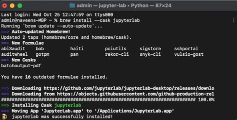 Brew Jupyter Lab