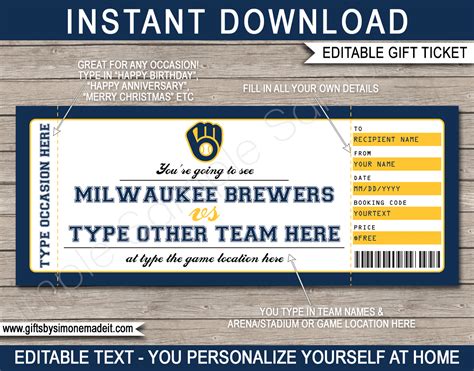 brewer cub tickets 2021