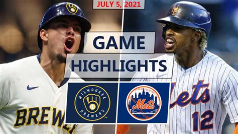 brewers vs mets highlights