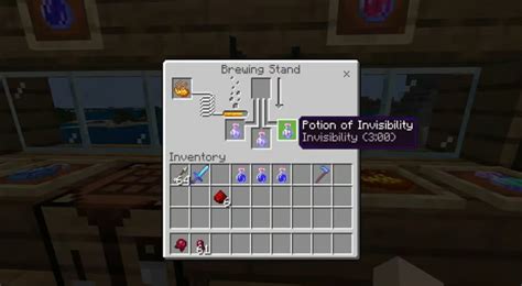Brewing Invisibility Potion