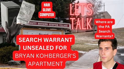 brian kohberger search warrant