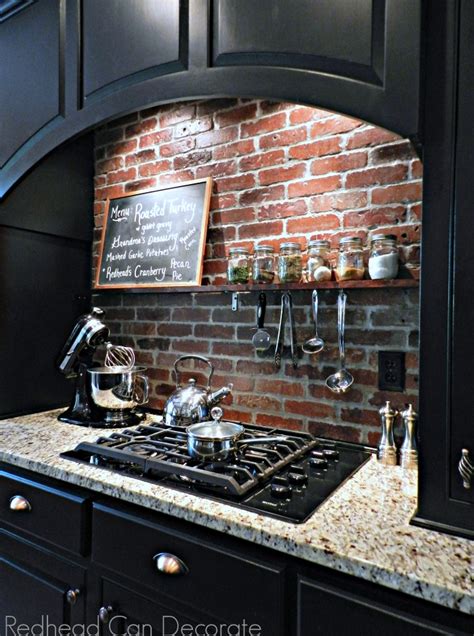 Brick Backsplash Kitchen Diy