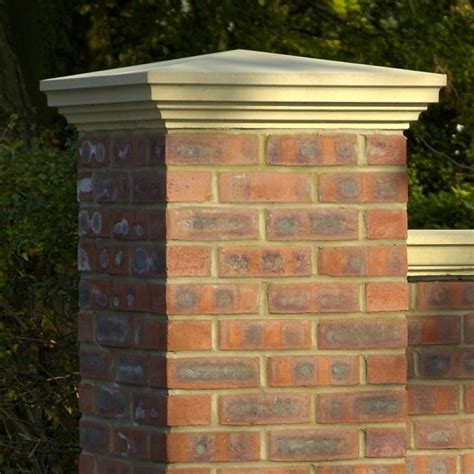 brick column top caps