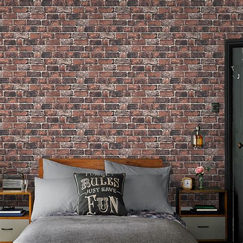 Brick Effect Wallpaper B&Q