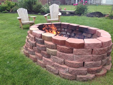 brick firepit outdoor