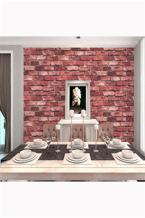 Brick Pattern Pvc Wallpaper