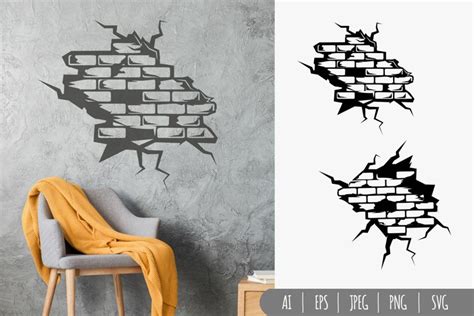 Brick Wall Art Decal