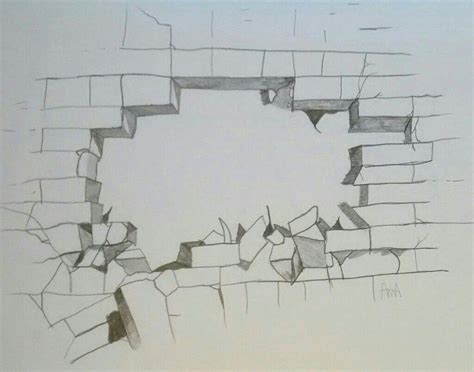 Brick Wall Drawing Broken
