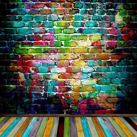 Brick Wall Graffiti Art