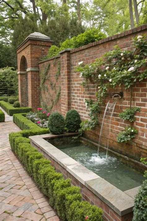 Brick Wall Landscape Design