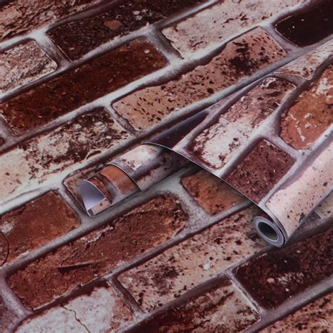 Brick Wall Wallpaper Pvc