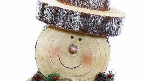 Bonhomme de neige en bois 10 idées de décoration de Noël
