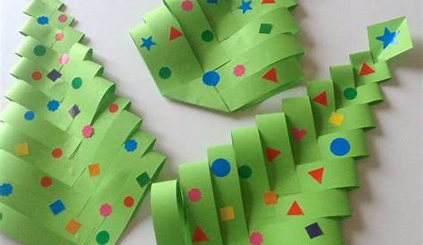 Fabrique des Sapins de Noël en papier (DIY facile et