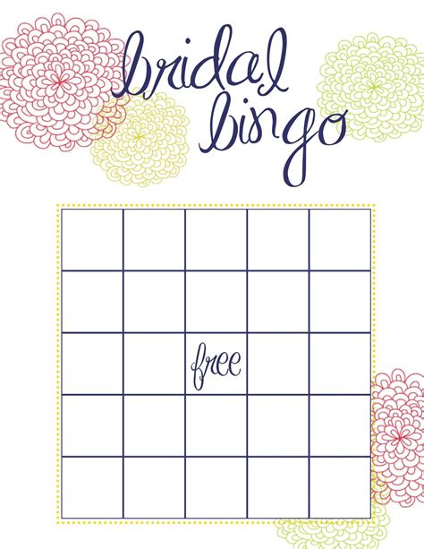 Printable Bridal Shower Bingo Cards Botanical Prefilled & Blank cards
