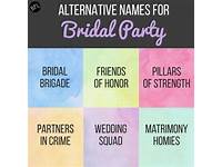 Bridal Party Names