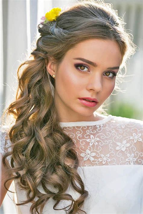  79 Gorgeous Bridal Hairstyles For Curly Long Hair For Bridesmaids