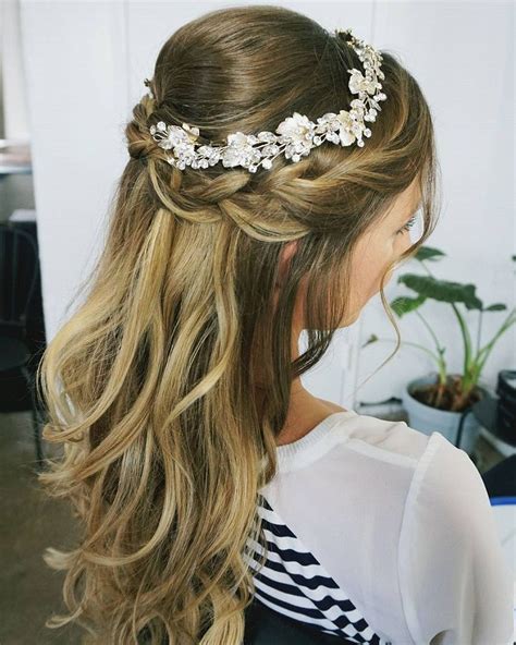 Fresh Bridal Half Up Half Down With Headband Trend This Years