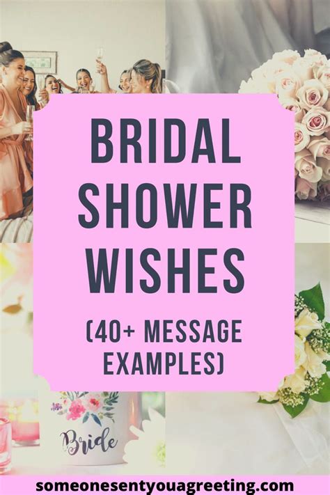 Bridal Shower Message Example
