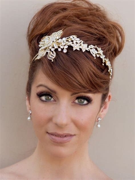 This Bridal Updo Hairstyles With Headband For Bridesmaids