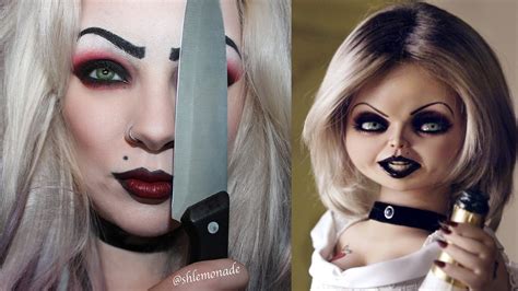 bride of chucky makeup tutorial