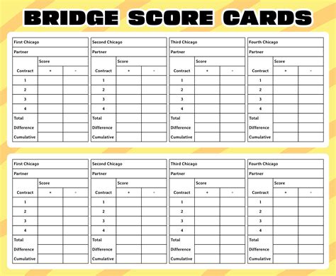 6 Best Images of Bridge Tally Cards Printable Printable Bridge Score