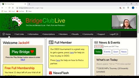bridge club live results