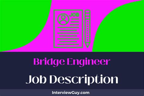 Bridge Construction Job Description