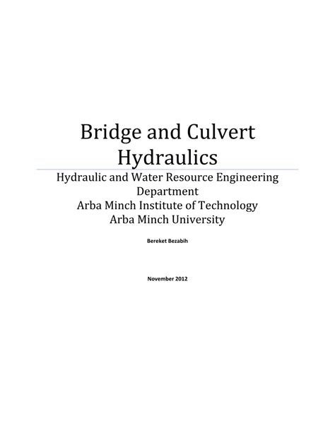 bridge engineering lecture notes pdf