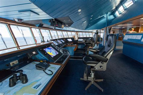 bridge of a cruise ship