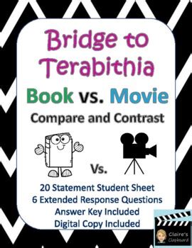 bridge to terabithia book vs movie comparison