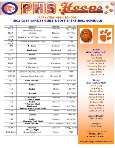 bridgeton high school basketball schedule