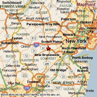 bridgewater new jersey map