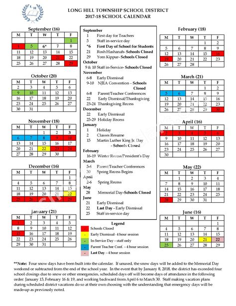 bridgewater nj school district calendar