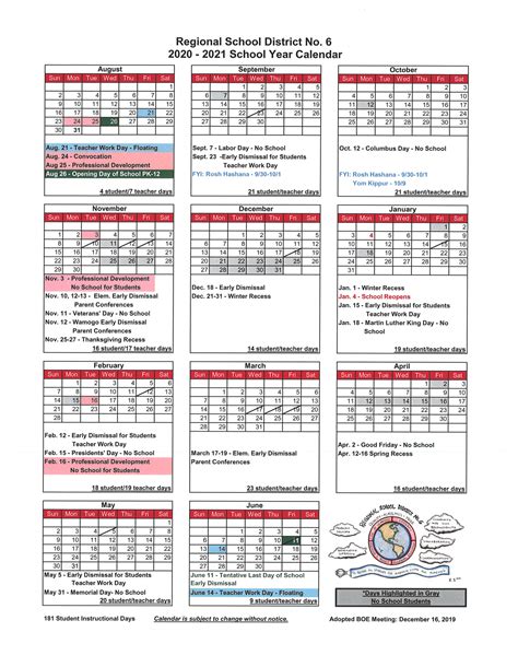 bridgewater school calendar 2023